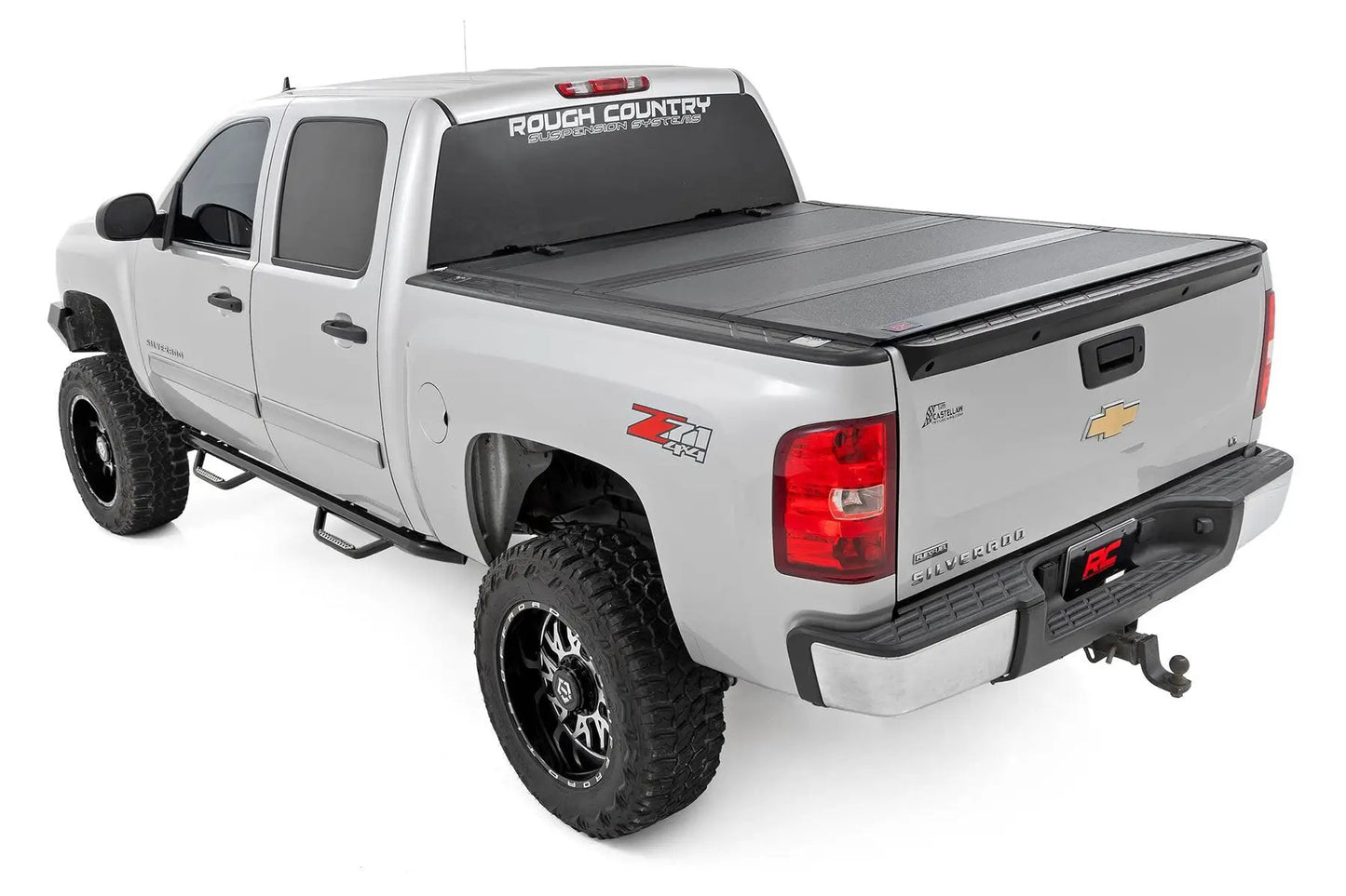 Rough Country Hard Tri-Fold Flip Up Bed Cover | 5'9" Bed | Chevy/GMC 1500 (07-13) by Rough Country