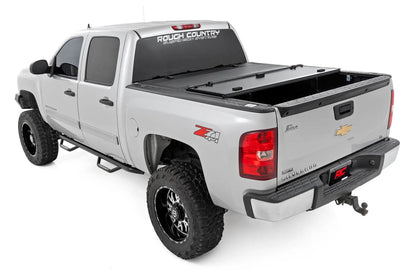 Rough Country Hard Tri-Fold Flip Up Bed Cover | 5'9" Bed | Chevy/GMC 1500 (07-13) by Rough Country