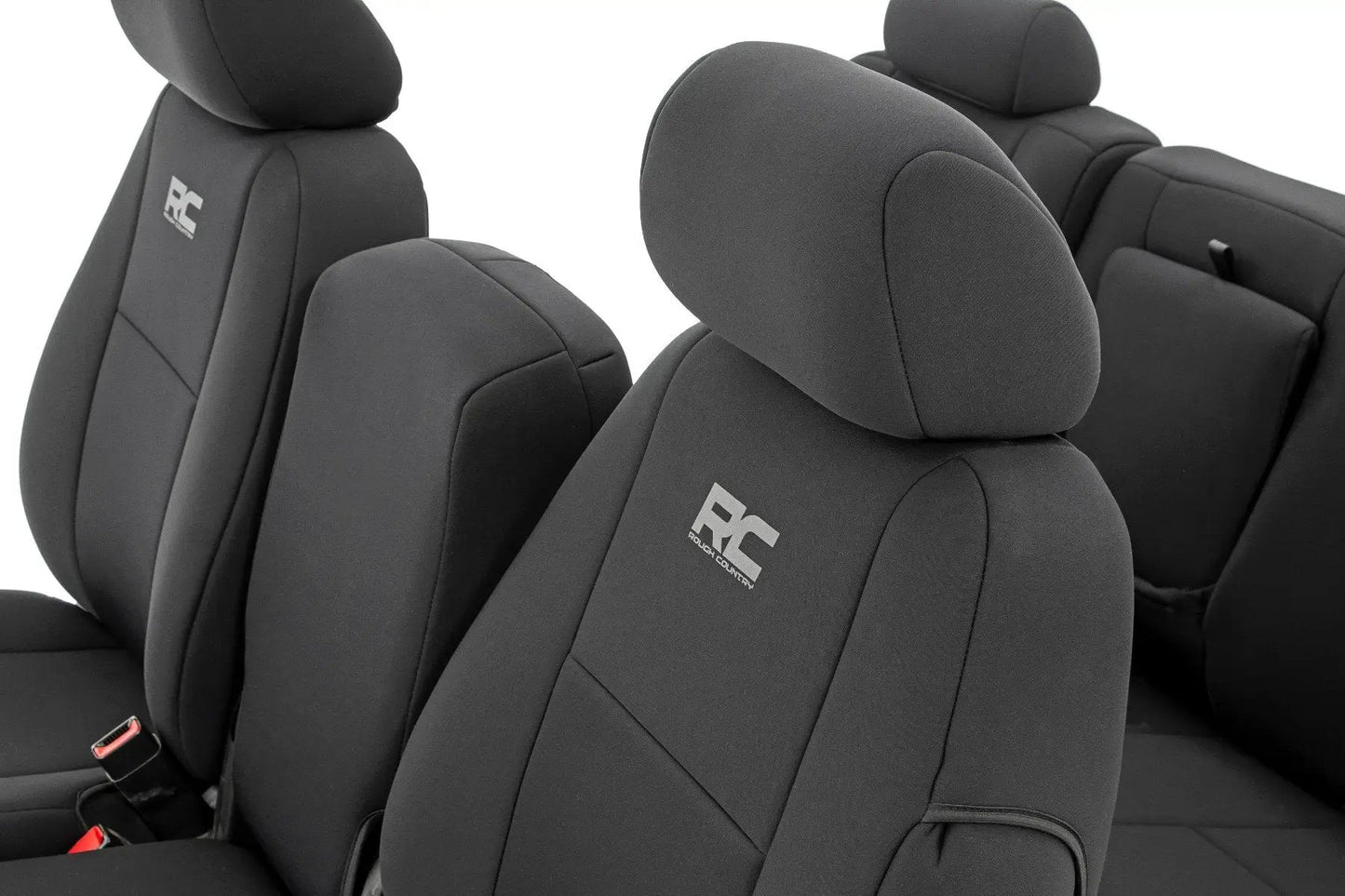 Rough Country Seat Covers | FR 40/40/20 & RR Full Bench | Chevy/GMC 1500/2500HD (07-13) by Rough Country
