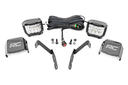 Kit de luces LED | Montaje en zanja | OSRAM de 3" | Ancho | Chevy 1500 y Chevy/GMC 2500HD/3500HD (07-14)