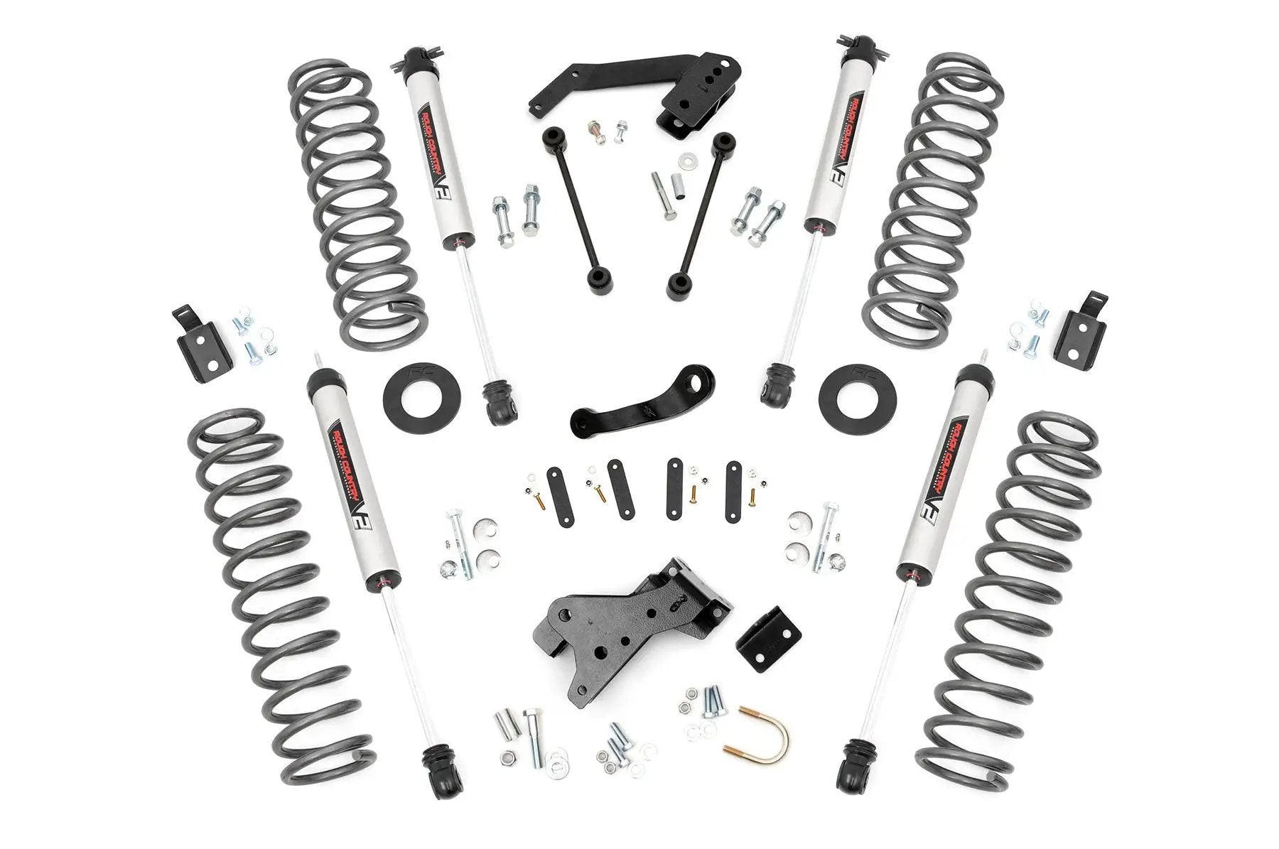 Rough Country 4 Inch Lift Kit | V2 | Jeep Wrangler Unlimited 2WD/4WD (2007-2018) by Rough Country