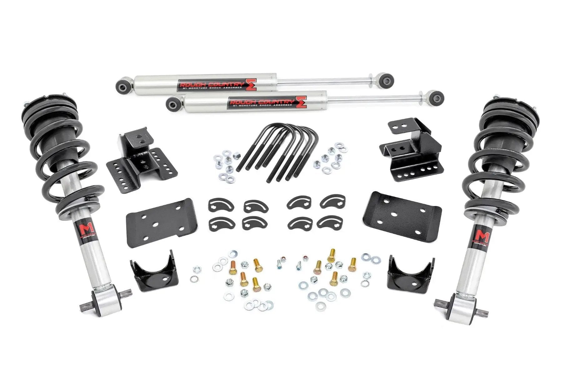 Rough Country 2 Inch Lowering Kit | 4 Inch Rear Lowering | M1 | Chevy/GMC 1500 (14-18 & Classic) by Rough Country