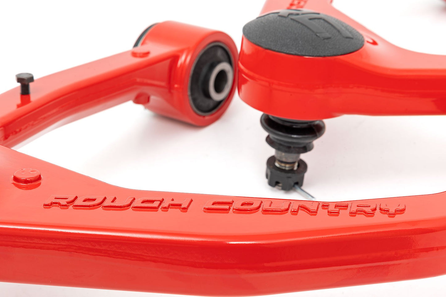 Brazos de control superiores forjados rojos | Mejora de equipo original | Toyota Tundra 2WD/4WD (07-21)