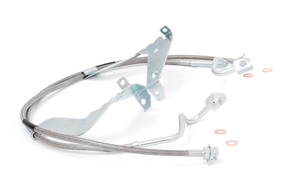 Líneas de freno | Acero inoxidable | Delantero | Elevación de 4-6 pulgadas | Ford F-250/F-350 Super Duty (08-16)