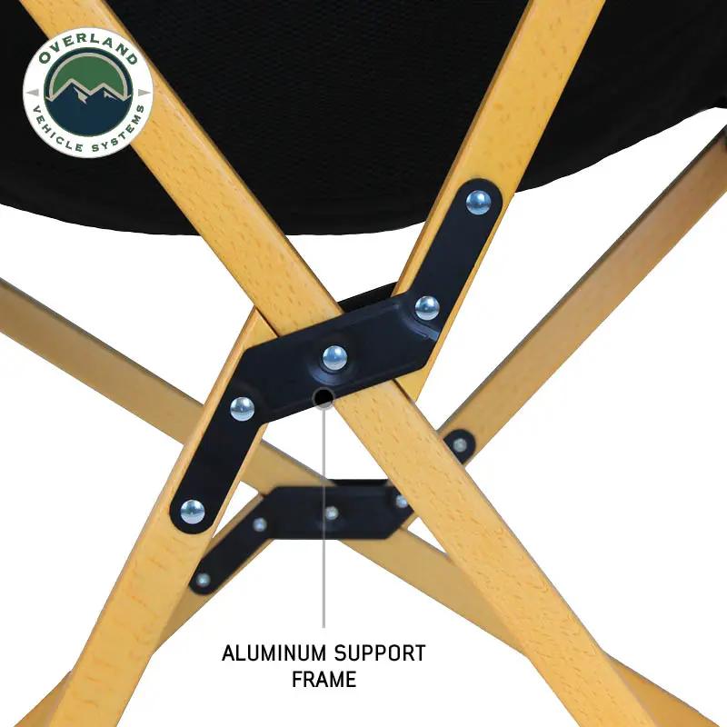 OVS Kick It Wooden Camp Chair - Wood Base & Storage Bag by OVS