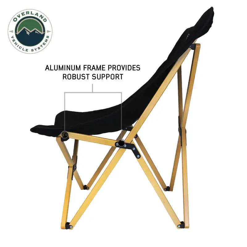 OVS Kick It Wooden Camp Chair - Wood Base & Storage Bag by OVS