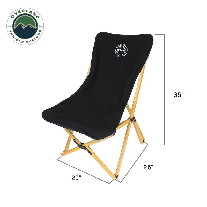 OVS Kick It Wooden Camp Chair - Wood Base & Storage Bag by OVS