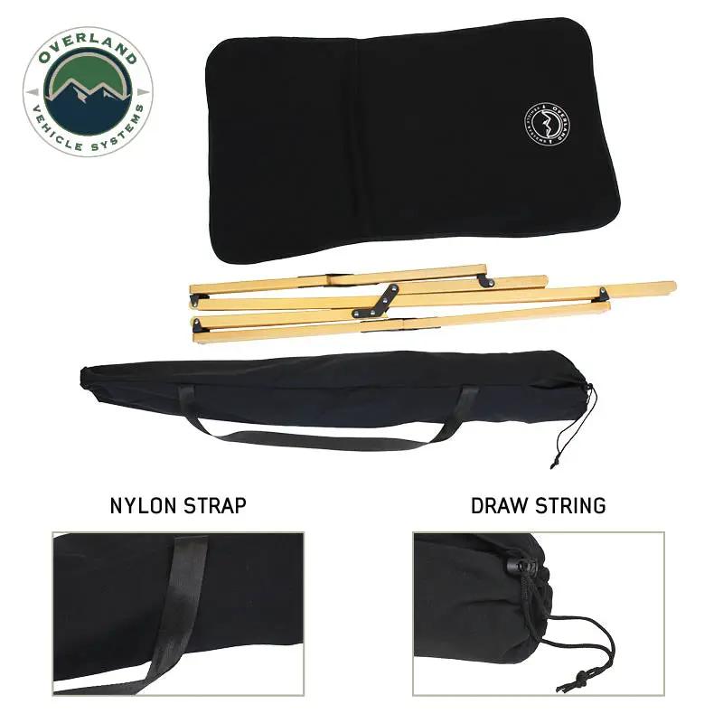 OVS Kick It Wooden Camp Chair - Wood Base & Storage Bag by OVS