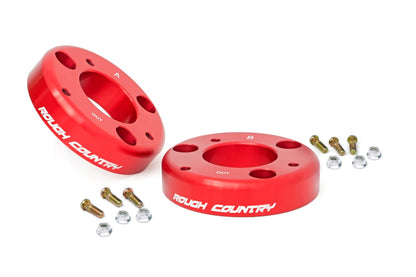 Rough Country 2 Inch Leveling Kit | Red | Ford F-150 2WD/4WD (2009-2013)