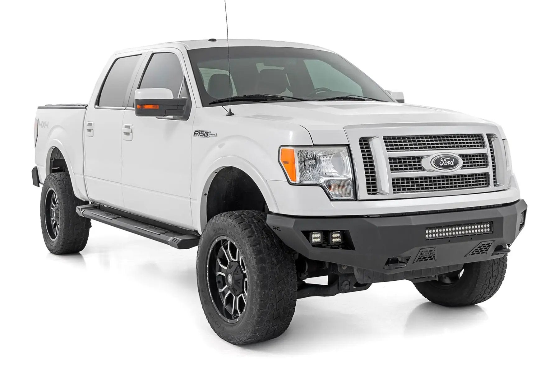 Rough Country HD2 Aluminum Running Boards | Super Crew Cab | Ford F-150 2WD/4WD (2009-2014) by Rough Country