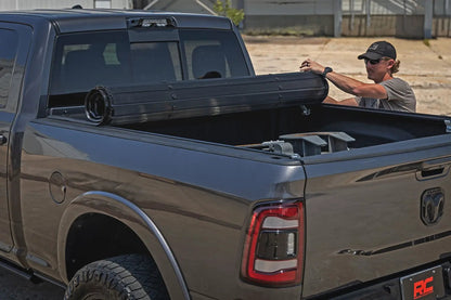 Rough Country Hard Roll Up Bed Cover | 6'4" Bed | Ram 1500 (09-18)/2500 (09-26) by Rough Country