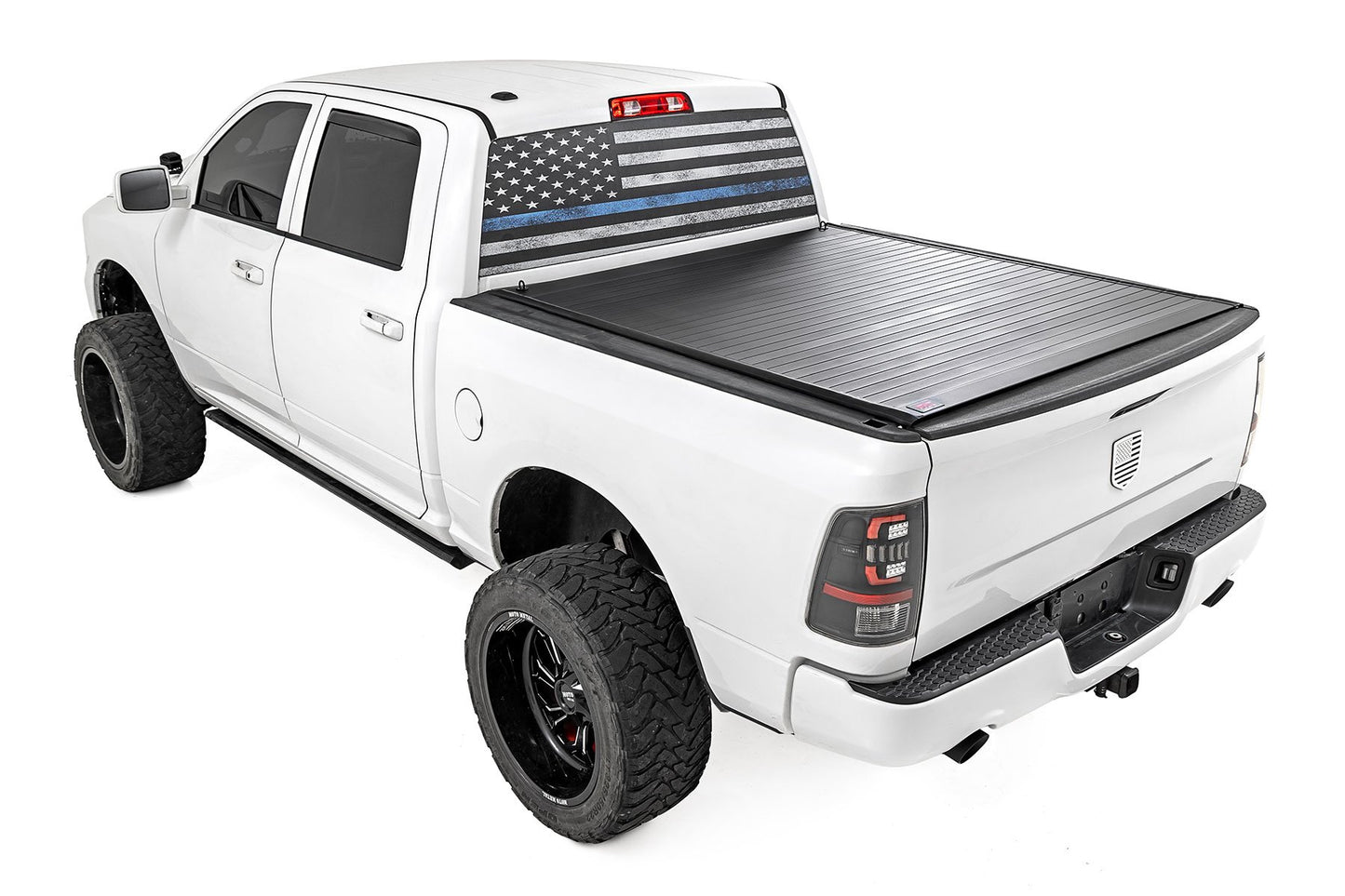 Rough Country Hard Roll Up Bed Cover | 5'7" Bed | Ram 1500 (09-18)/2500 (09-26)