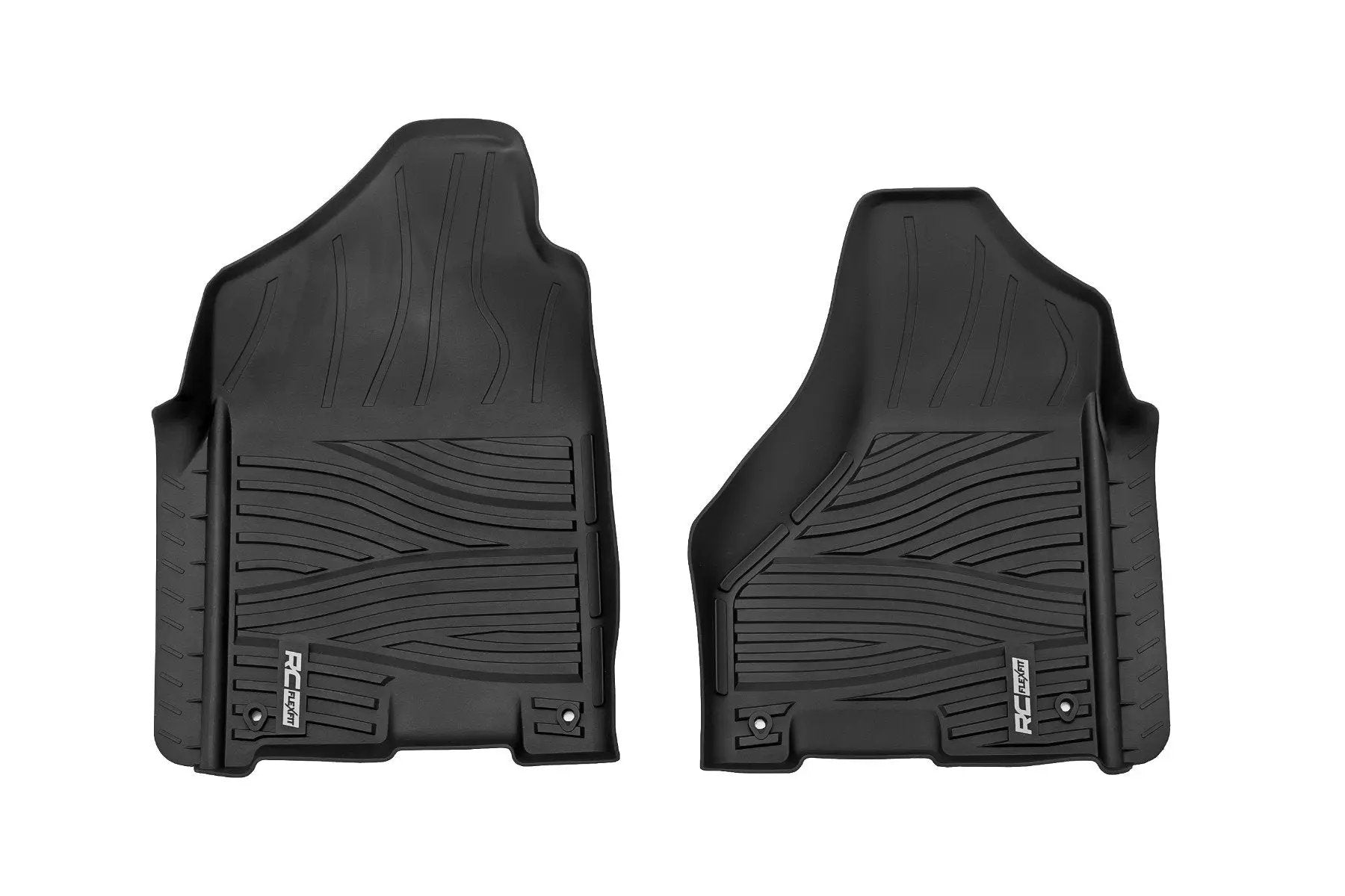 Rough Country Flex-Fit Floor Mats | FR | Crew Cab | Ram 1500 2WD/4WD (2012-2018 & Classic) by Rough Country