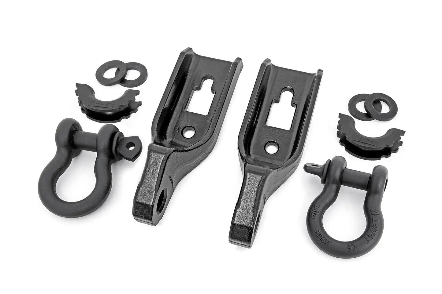 Rough Country Tow Hook Brackets | D-Ring Combo | Ford F-150 2WD/4WD (2009-2025) by Rough Country