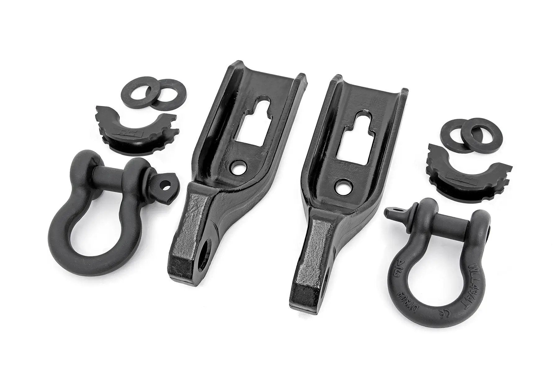 Rough Country Tow Hook Brackets | D-Ring Combo | Ford F-150 2WD/4WD (2009-2025) by Rough Country