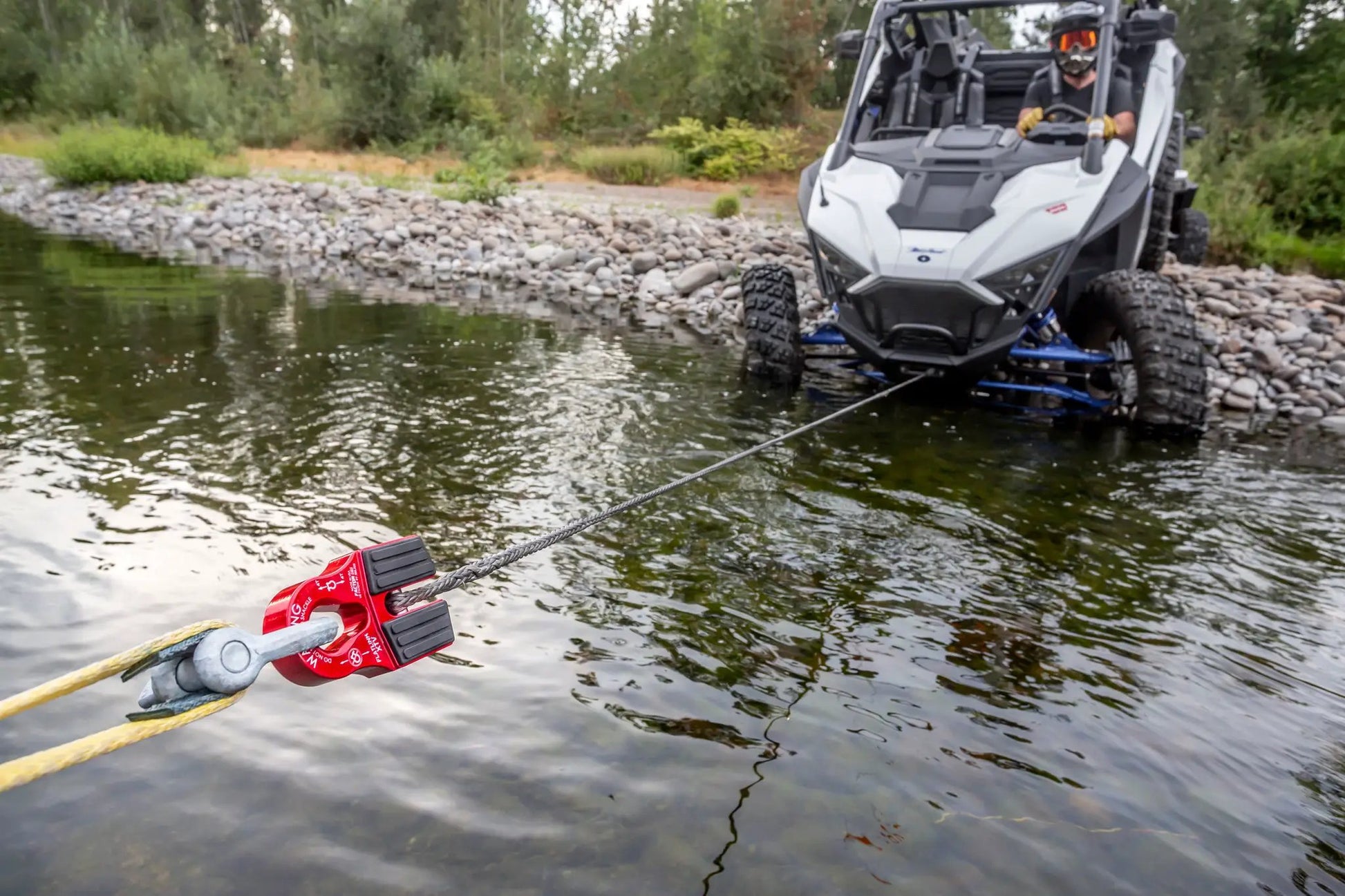 Factor 55 The FlatLink XTV replaces the conventional winch hook on powersports vehicles with a versatile shackle mount and stows neatly against the fairlead by Factor 55