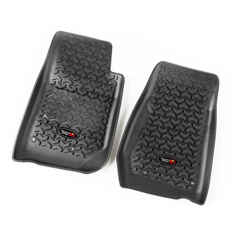 Rugged Ridge RUG Floor Liners - Black by Rugged Ridge