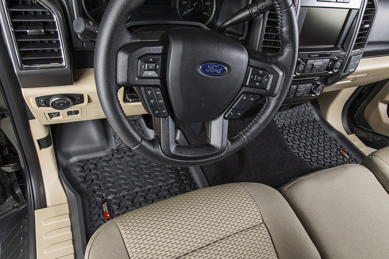 Rugged Ridge RUG Floor Liners - Black by Rugged Ridge