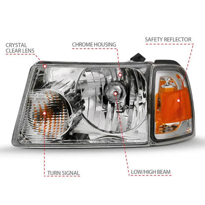 ANZO ANZ Crystal Headlights by ANZO