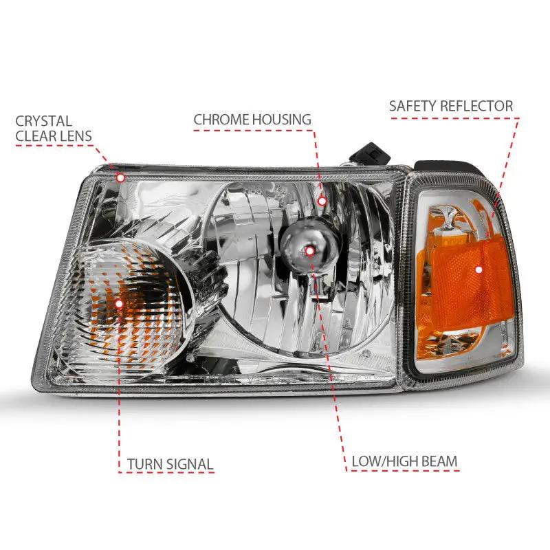 ANZO ANZ Crystal Headlights by ANZO