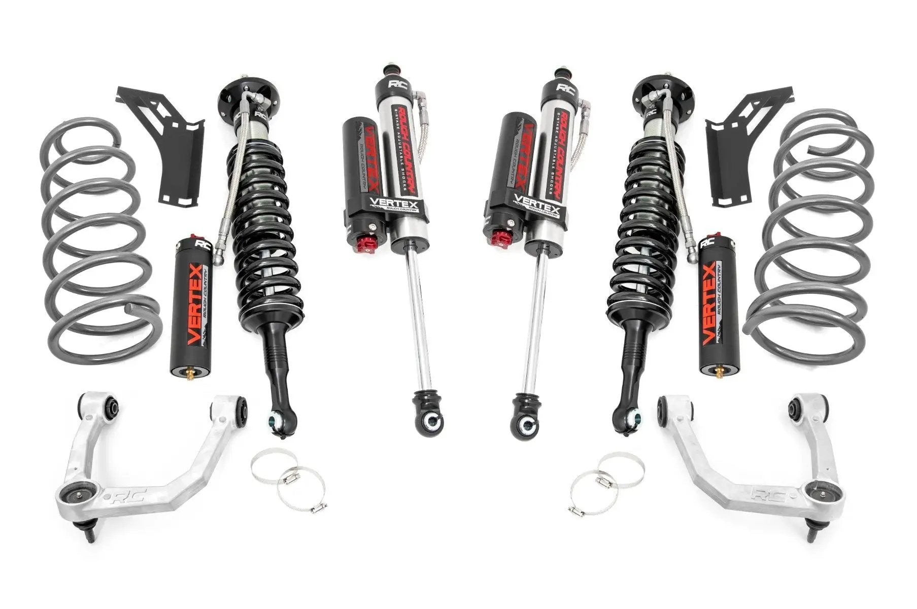 Rough Country 3 Inch Lift Kit | Upper Control Arms | RR Coils | Vertex | Toyota 4Runner (10-24) by Rough Country