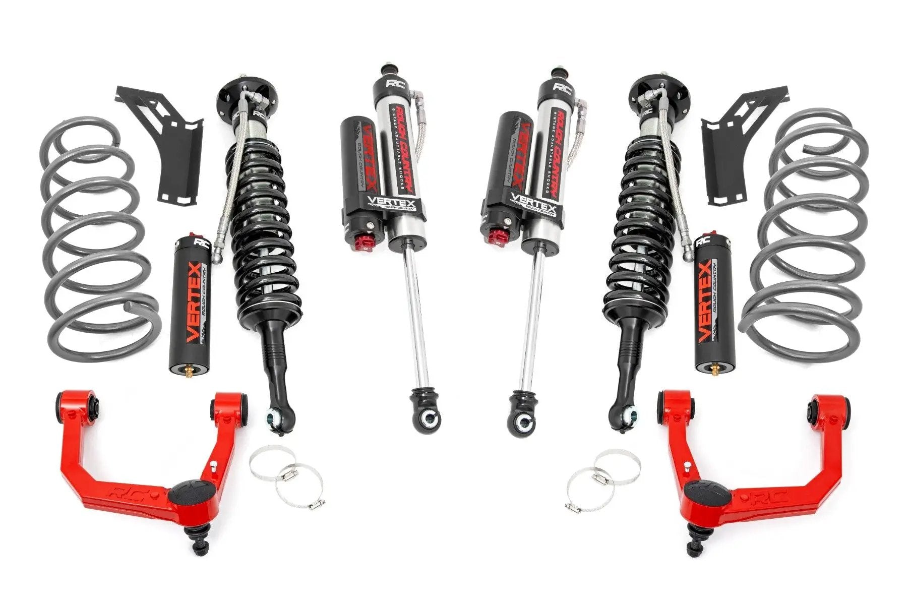 Rough Country 3 Inch Lift Kit | Upper Control Arms | RR Coils | Vertex | Toyota 4Runner (10-24) by Rough Country