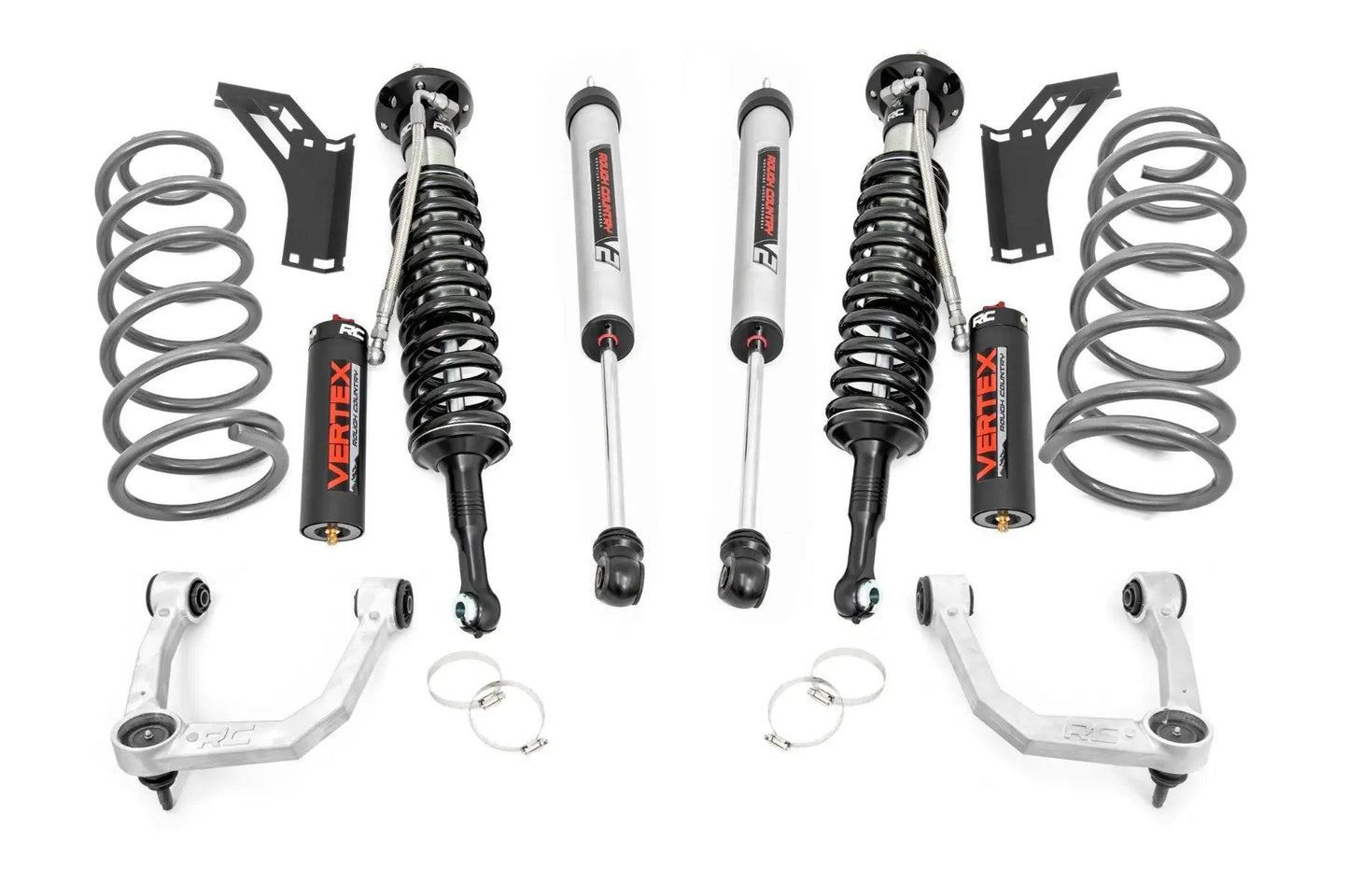 Rough Country 3 Inch Lift Kit | Upper Control Arms | RR Coils | Vertex/V2 Struts | Toyota 4Runner (10-24) by Rough Country