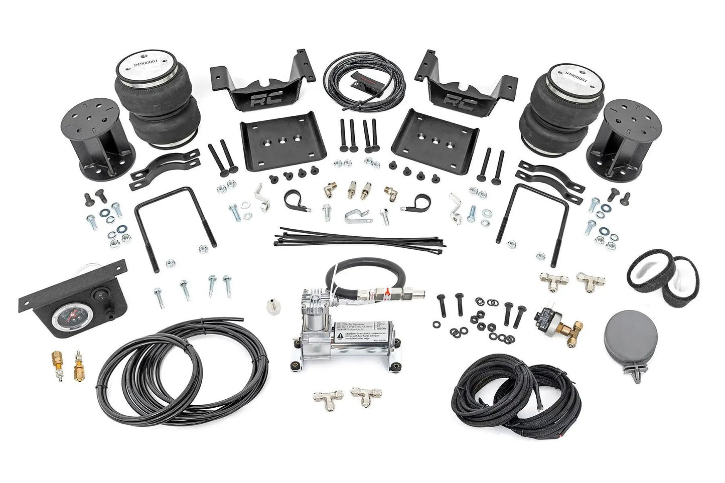 Rough Country Air Spring Kit w/compressor | 5 Inch Lift Kit | Chevy/GMC 1500 (07-18 & Classic) by Rough Country