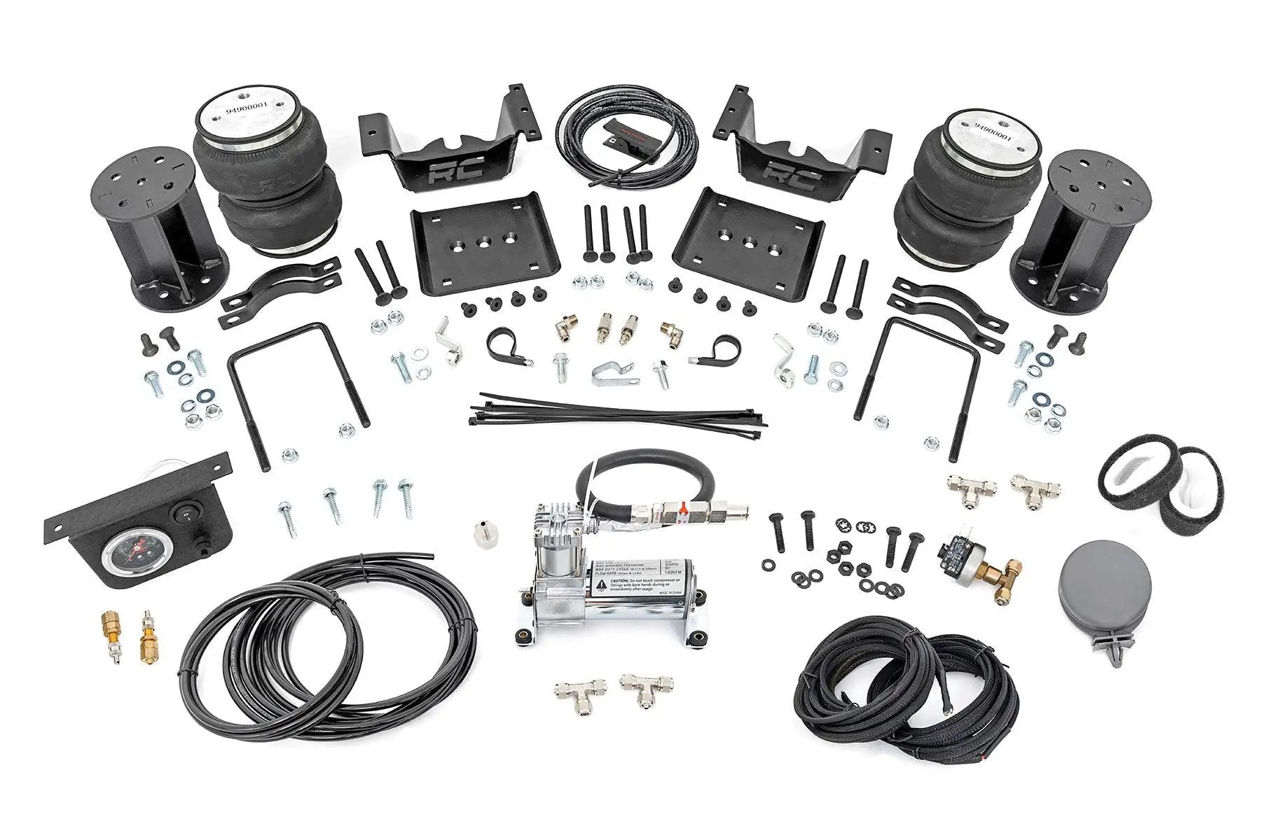 Rough Country Air Spring Kit w/compressor | 6-7.5 Inch Lift Kit | Chevy/GMC 1500 (07-18 & Classic) by Rough Country