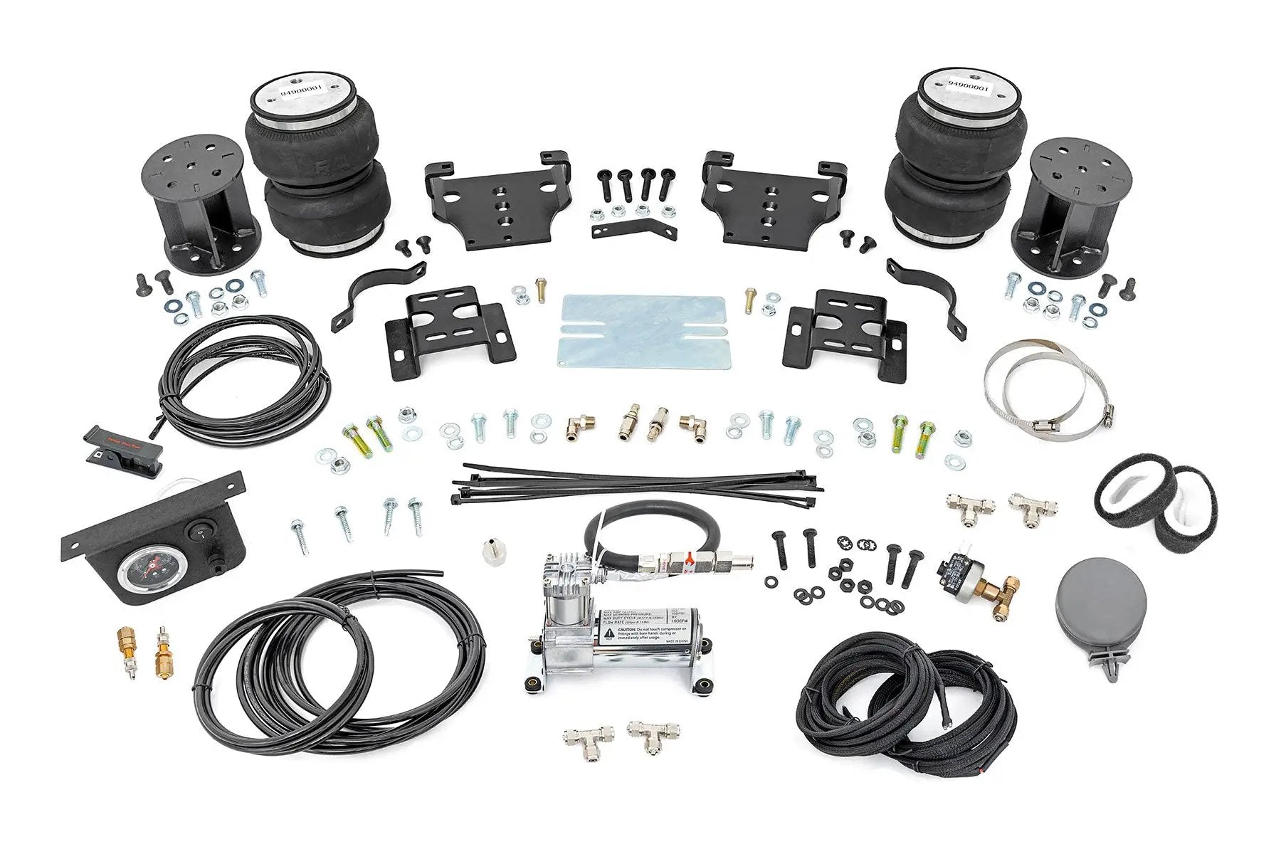 Rough Country Air Spring Kit w/compressor | 6 Inch Lift Kit | Chevy/GMC 2500HD (01-10) by Rough Country
