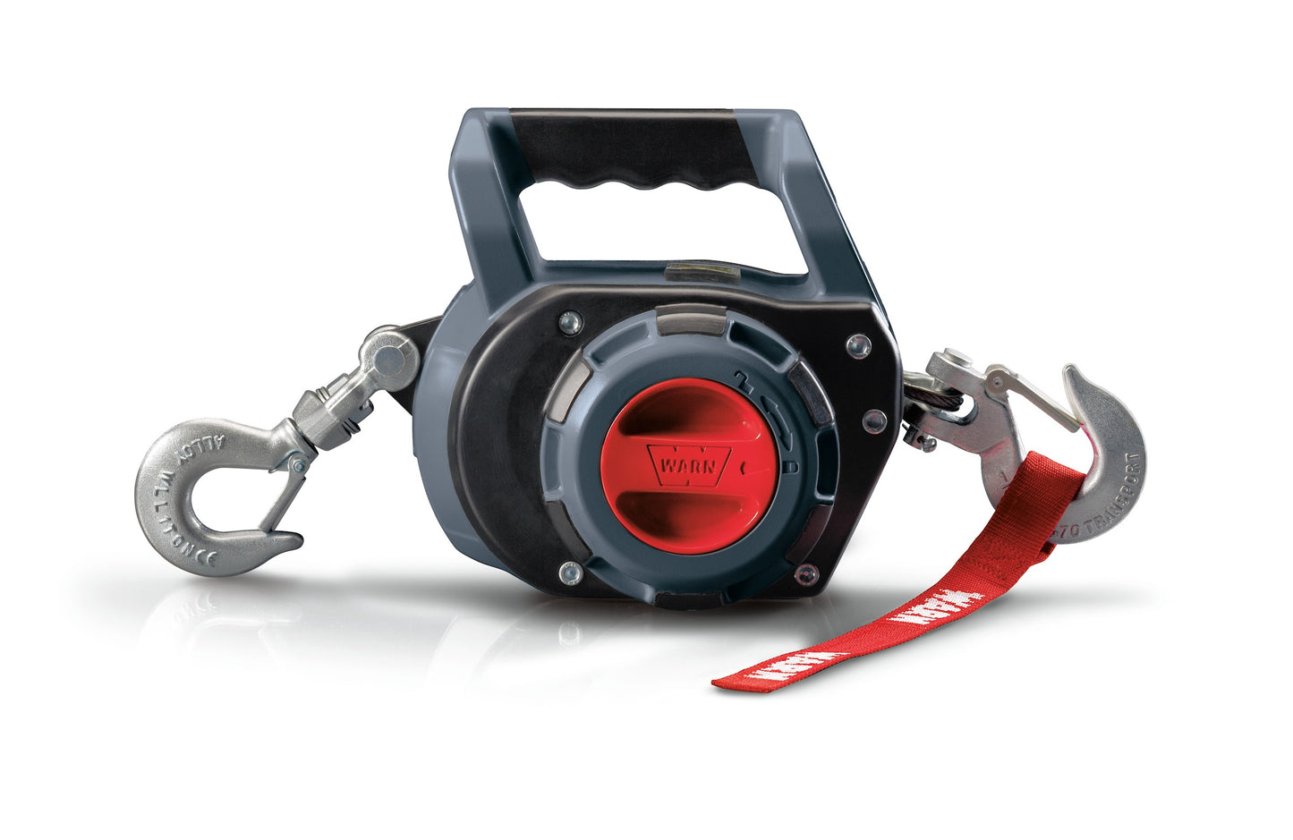Warn The Warn Drill Winch, a versatile and portable pulling tool ready to help with everyday applications. Comes with Synthetic Rope.