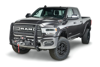 Warn Bolt-on center only grille guard bundle for Trans4mer mounting system. Welded tabs allow for mounting of lights and offers increased protection for the OE bumper, winch, and vehicle grille.