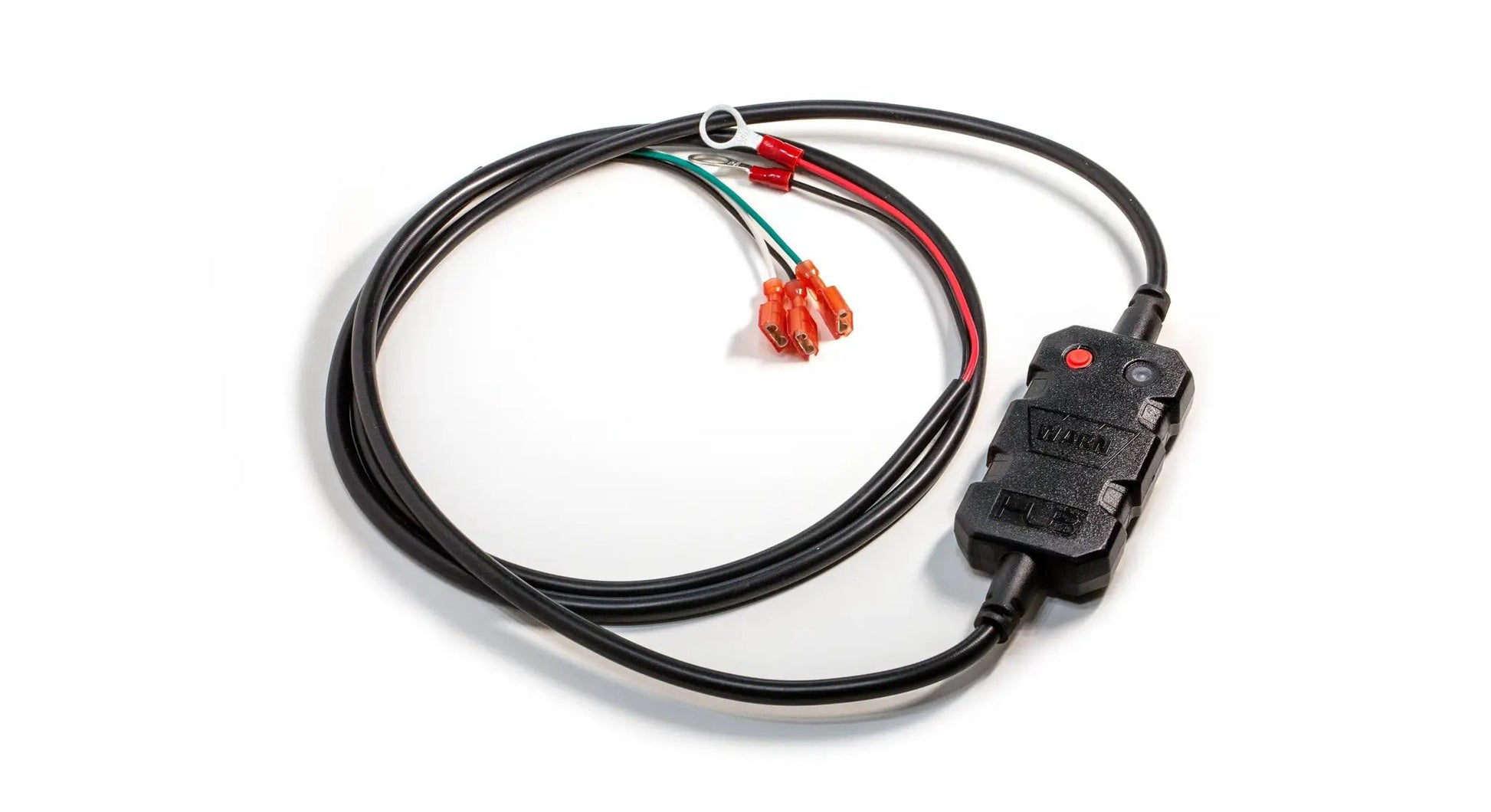 Warn Piggyback harness wires directly to the contactor while letting the user retain existing hardwired controls; compatible with most WARN Powersports winches including VRX, Provantage, and Vantage by Warn