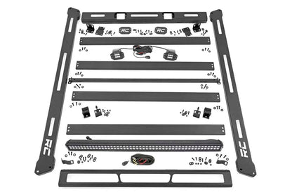 Rough Country Roof Rack | Black Series Lights | Jeep Wrangler JL (18-26)/Wrangler Unlimited (18-26) by Rough Country