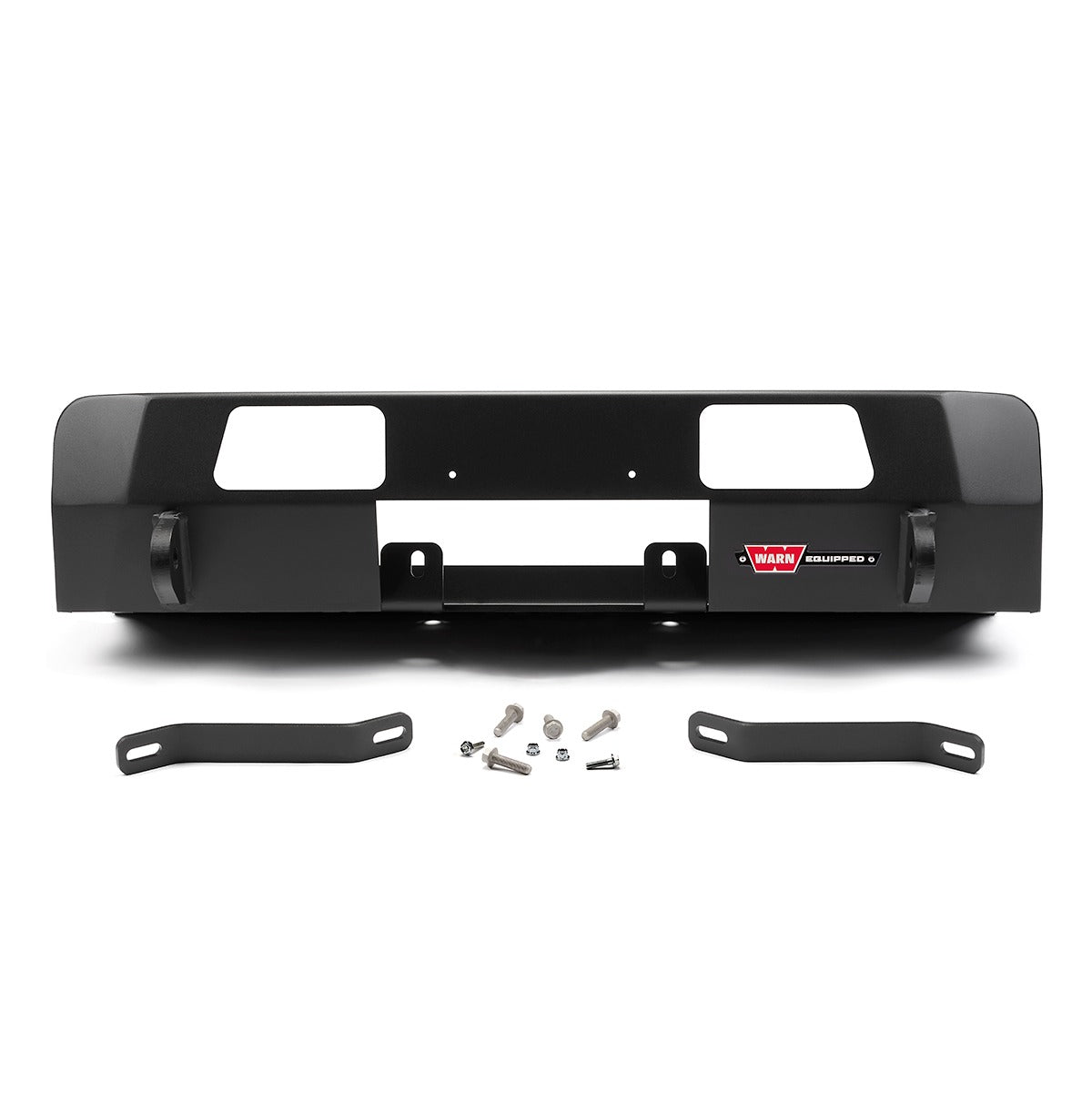 Warn Mounts WARN ZEON or VR EVO winch onto front of the Toyota Tacoma. Removes the vulnerable center section of the front bumper cover and replaces with heavy duty winch mount while retaining the factory appearance.