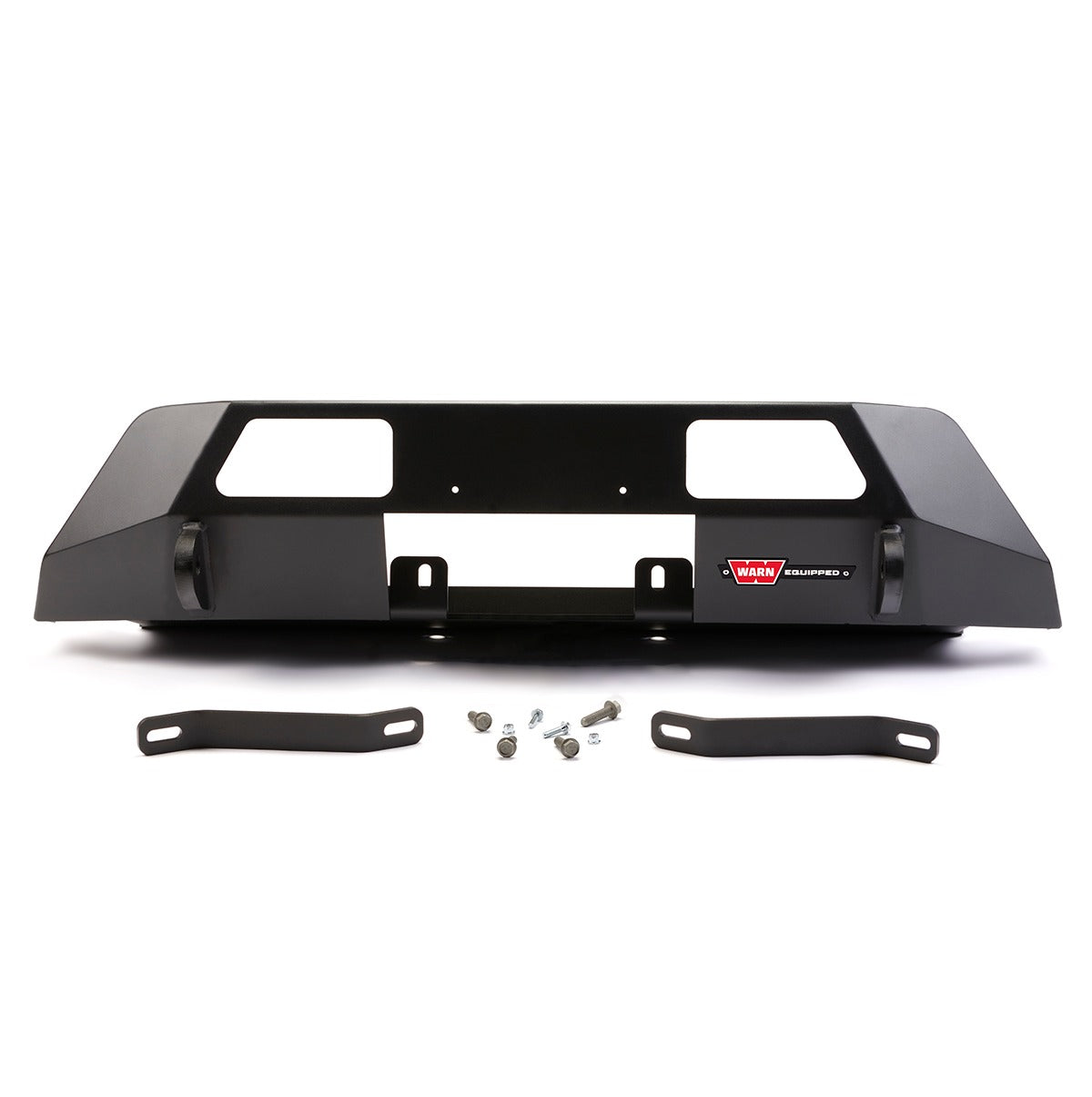 Warn Mounts WARN ZEON or VR EVO winch onto front of the Toyota Tacoma. Removes the vulnerable center section of the front bumper cover and replaces with heavy duty winch mount while retaining the factory appearance.