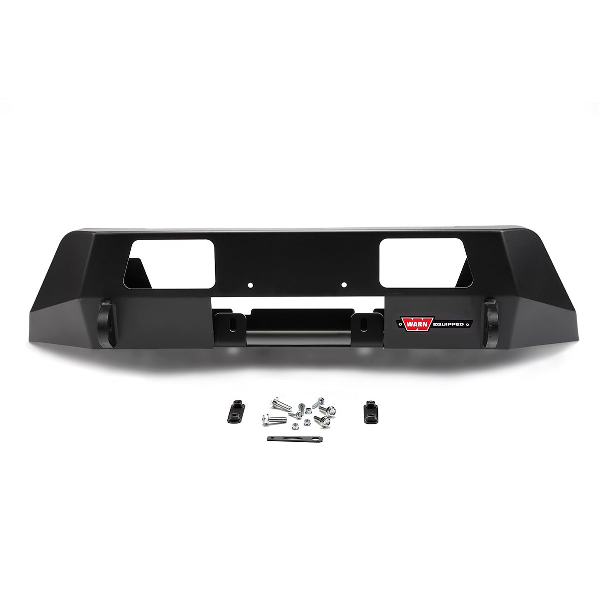 Warn Mounts WARN ZEON or VR EVO winch onto front of the Chevrolet Colorado. Removes the vulnerable center section of the front bumper cover and replaces with heavy duty winch mount while retaining the factory appearance.