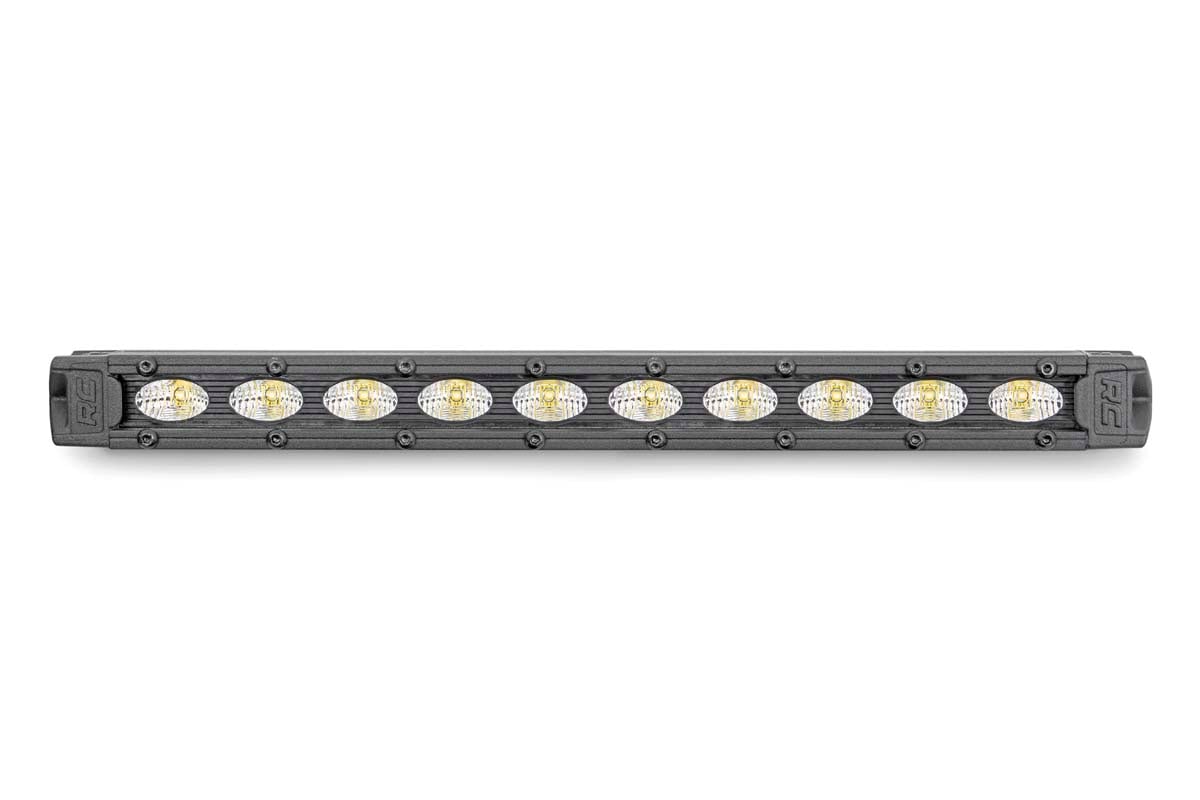 Barra de luz LED negra de la serie Slim Line de 10 pulgadas
