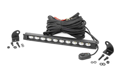 Barra de luz LED negra de la serie Slim Line de 10 pulgadas