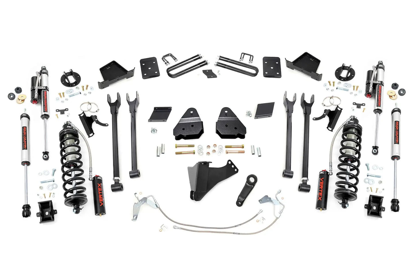 Rough Country 6 Inch Lift Kit | 4-Link | No OVLD | C/O Vertex | Ford F-250 Super Duty (11-14) by Rough Country