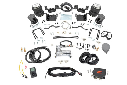 Rough Country Air Spring Kit w/compressor | Wireless Controller | 7.5 Inch Lift Kit | Chevy/GMC 2500HD/3500HD (11-19) by Rough Country