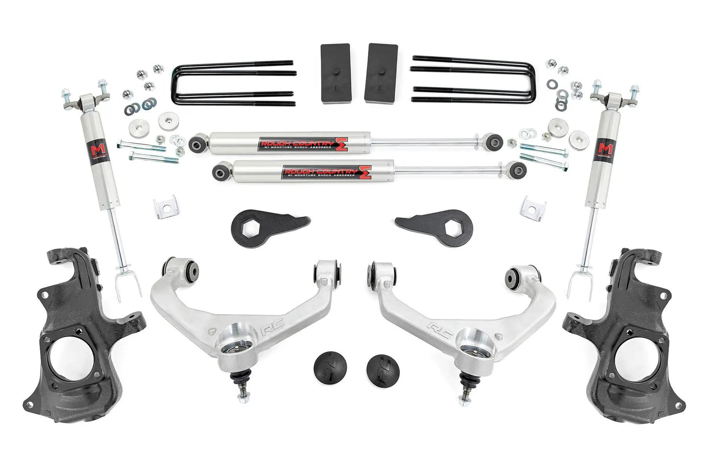 Rough Country 3.5 Inch Knuckle Lift Kit | M1 | w/ Overloads | Chevy/GMC 2500HD/3500HD (11-19) by Rough Country