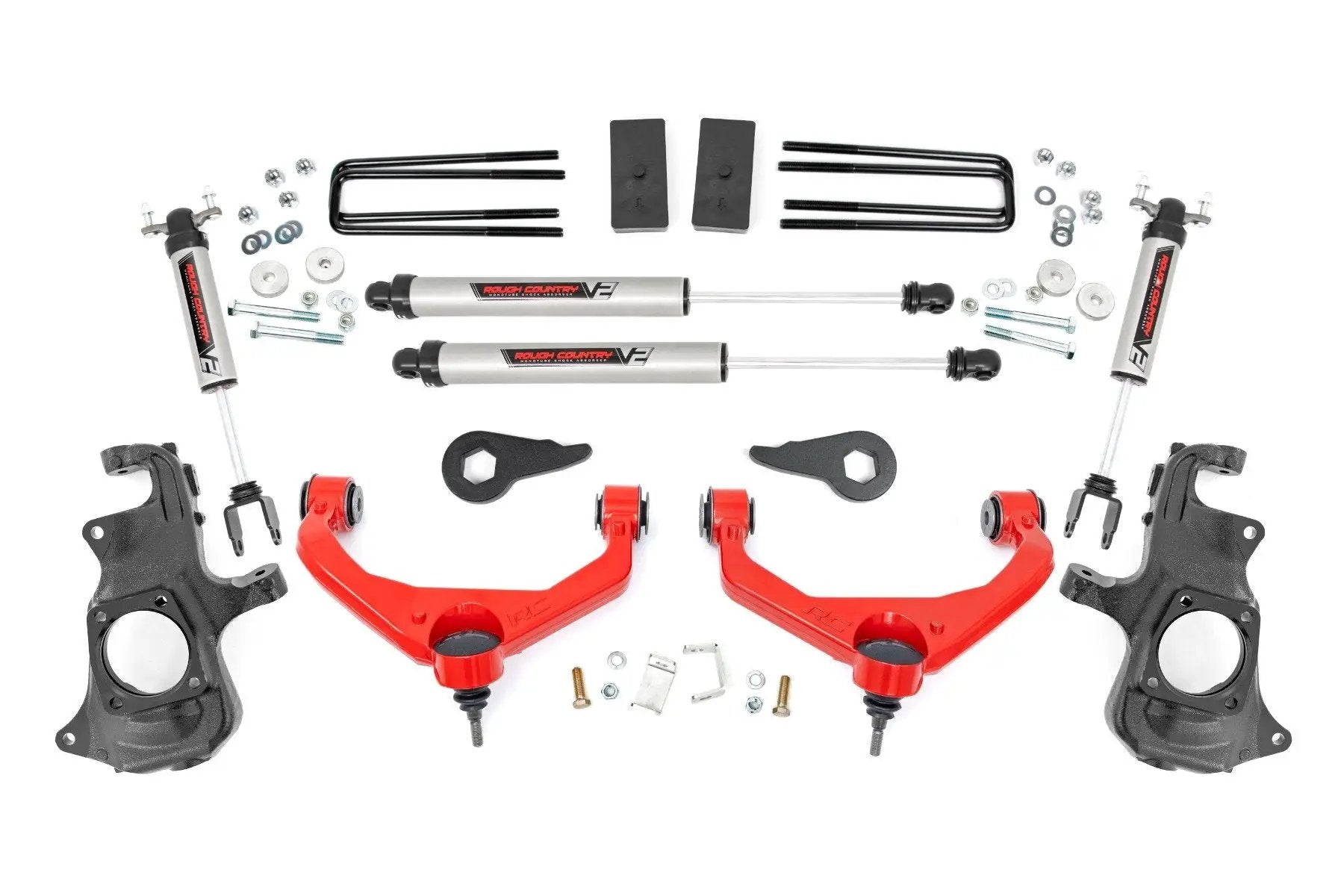 Rough Country 3.5 Inch Knuckle Lift Kit | V2 | w/ Overloads | Chevy/GMC 2500HD/3500HD (11-19) by Rough Country