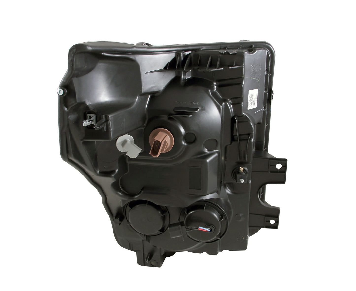 ANZO USA Projector Headlight Set - Clear Lens - Black Housing - Pair - w/U-Bar