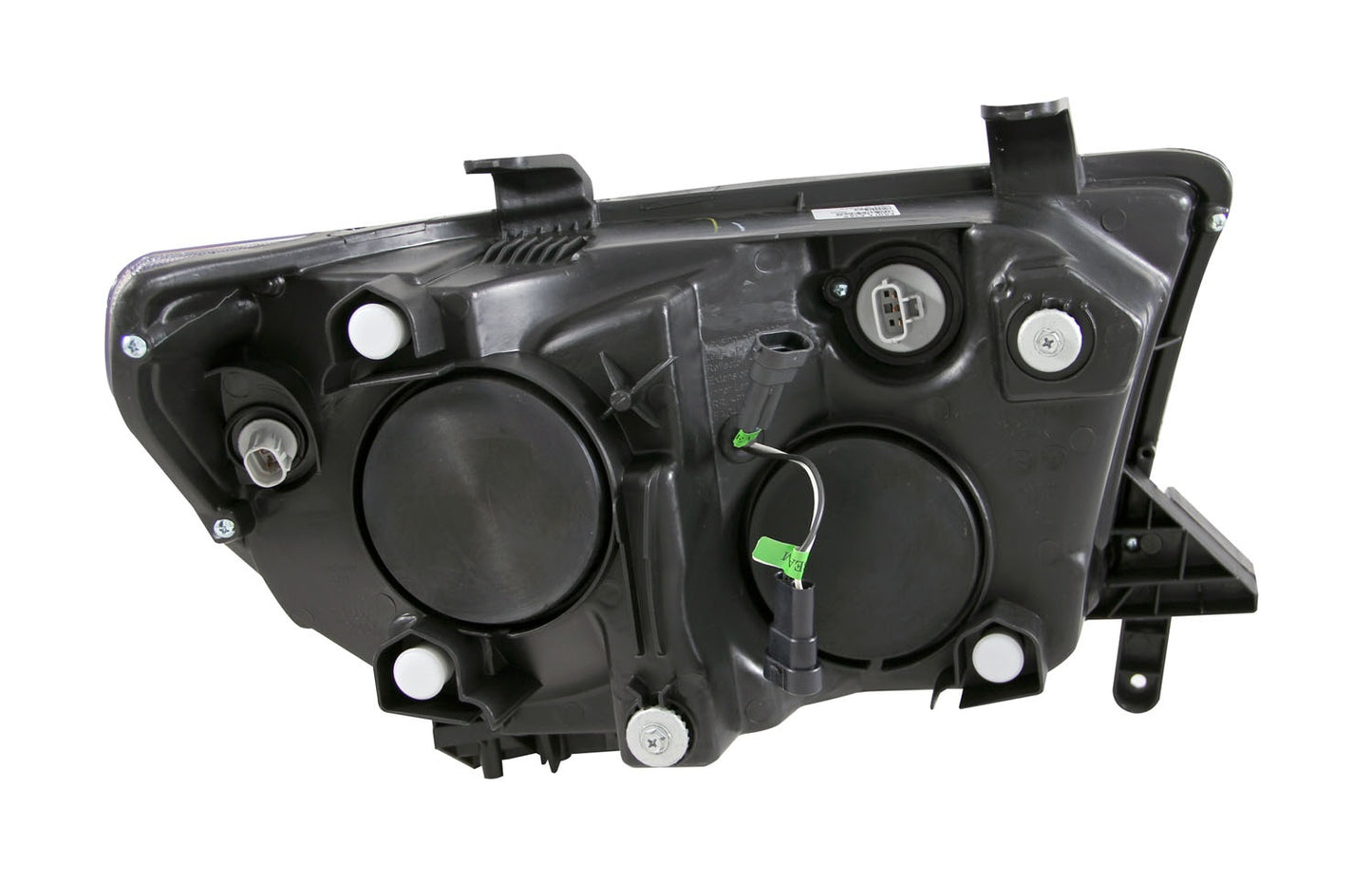 ANZO USA Projector Headlight Set - Clear Lens - Black Housing - Pair - w/U-Bar
