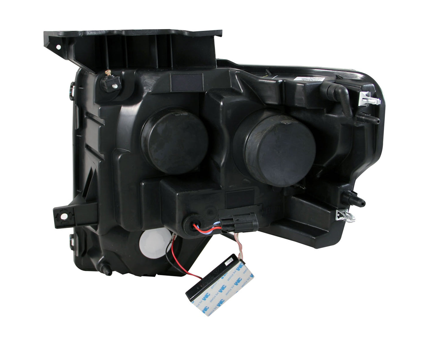 ANZO USA Projector Headlight Set w/Halo - Clear Lens - Black Housing - Pair - G2 - CCFL - For Use w/Non HID Models Only