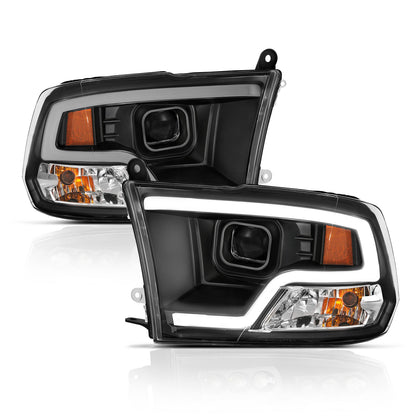 ANZO USA Projector Headlights Plank Style Design Black