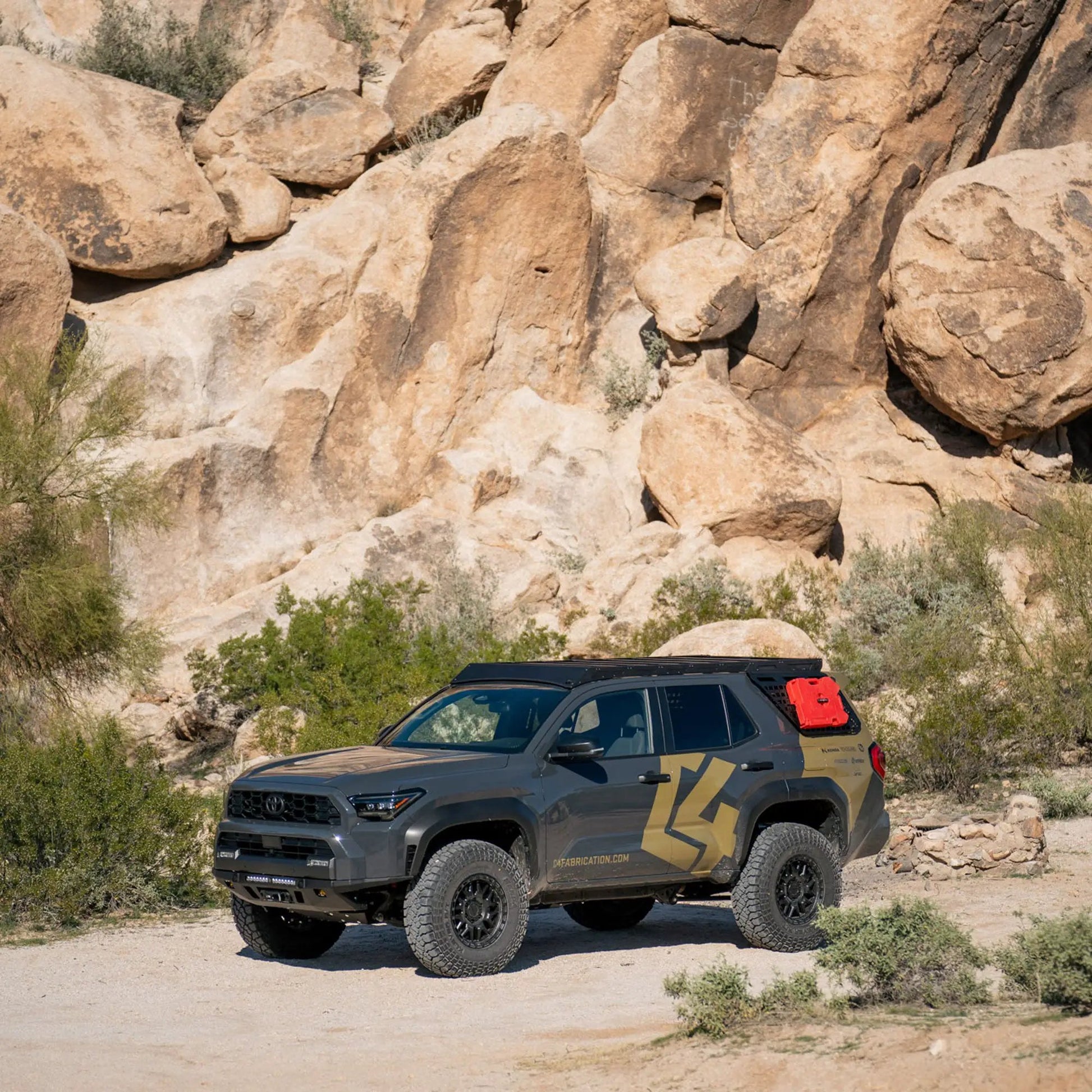 C4 Fabrication 4Runner Roof Rack with Optional Light Bar Mount / 6th Gen / 2025+ (No Light Mount) by C4 Fabrication