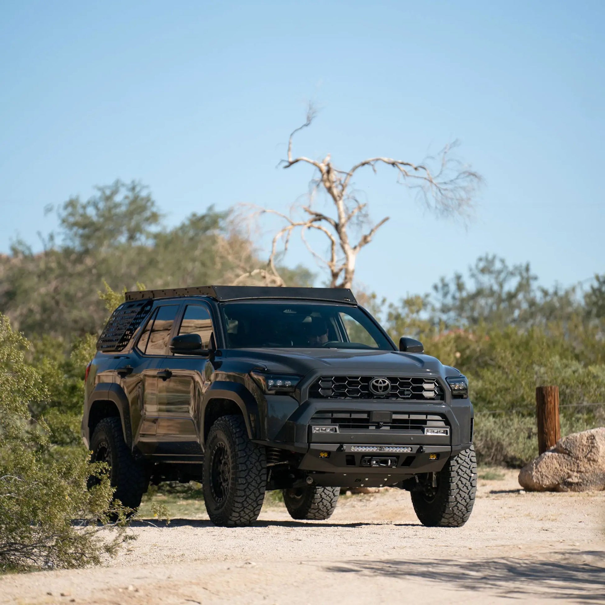 C4 Fabrication 4Runner Roof Rack with Optional Light Bar Mount / 6th Gen / 2025+ (No Light Mount) by C4 Fabrication