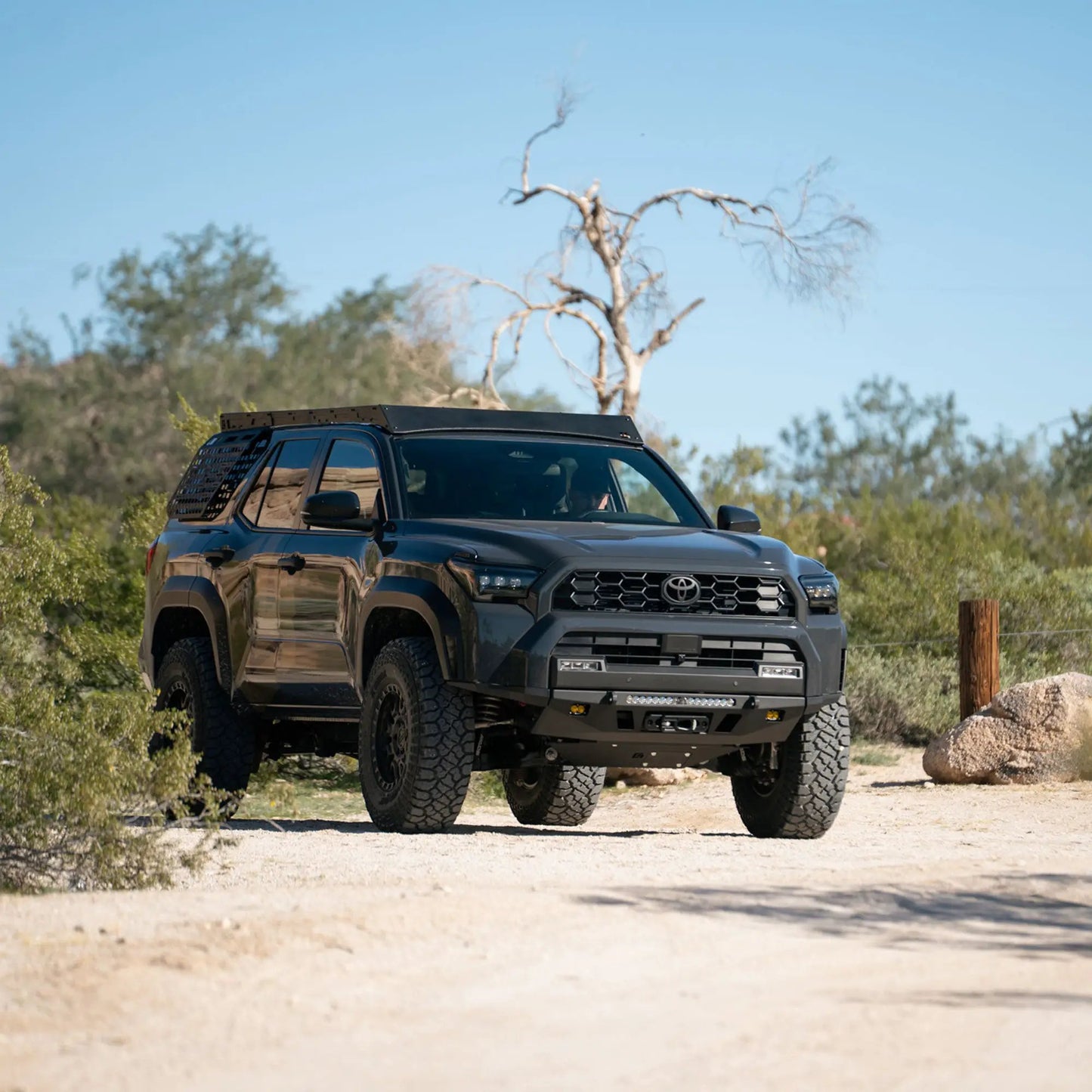 C4 Fabrication 4Runner Roof Rack with Optional Light Bar Mount / 6th Gen / 2025+ (No Light Mount) by C4 Fabrication
